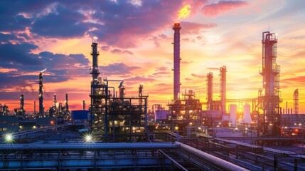 Fototapeta premium Cultural Exchange: Explore the global impact of petrochemicals on diverse cultures and societies, from economic development to cultural exchange --ar 16:9