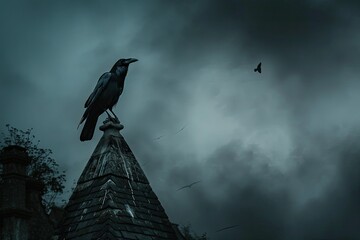 raven on the tree
