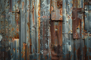 Texture or background of rusty metal sheet
