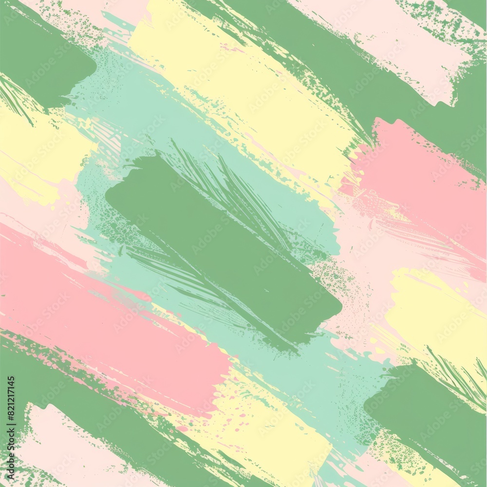 Sticker 1990s pattern, green and pink pastel colours