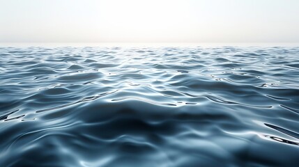 Fototapeta premium a large body of water with a light in the distance