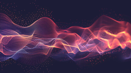Produce a vector representation of sound waves that blends realism with abstraction.
