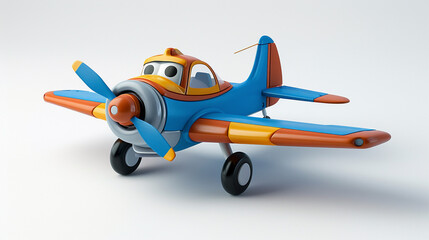 Isometric 3D icon of Toy Story aircraft, animation, entertainment, design