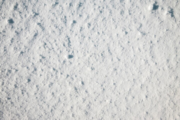 Snow texture as background top view