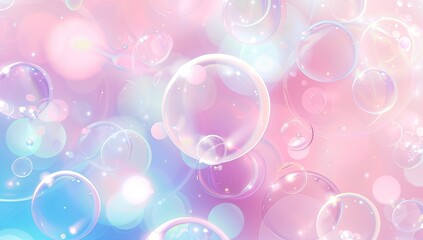 Soft Pastel Bubble Background