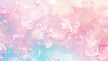 Soft Pastel Bubble Background