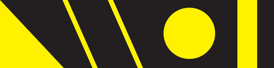 black yellow abstract cover banner design 