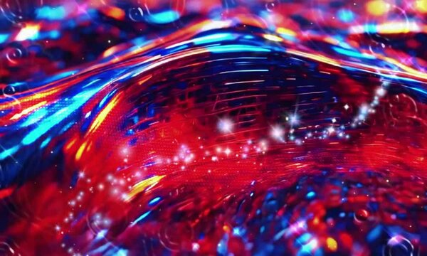 luxury Network connection structure. Big data. Connecting points and lines. Abstract technology background. 3d rendering  motion