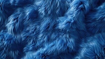 Soft and Fluffy Blue Fur Background