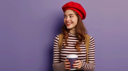 The Stylish Woman with Coffee