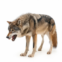 Obraz premium wolf isolated on white background