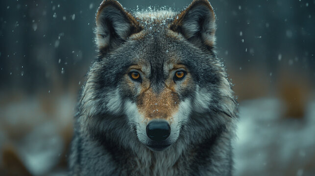 portrait of a wolf