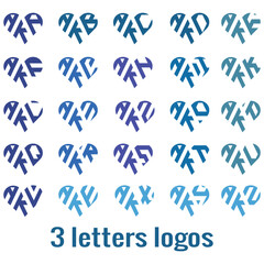 set of blue and white numbers,
Creative 3 letter logo design,AKA,AKB,AKC,AKD,AKE,AKF,AKG,AKH,AKI,AKJ,AKK,AKL,AKM,AKN,AKO,AKP,AKQ,AKR,AKS,AKT,AKU,AKV,AKW,AKX,AKY,AKZ,