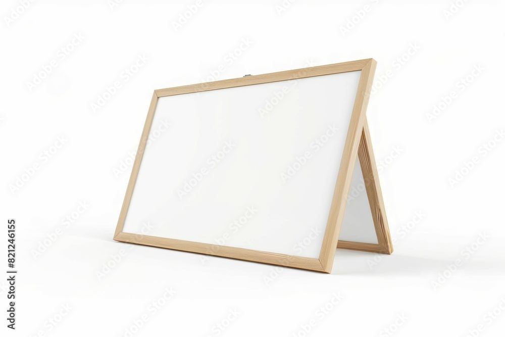 Sticker A wooden sign with a white background, mockup