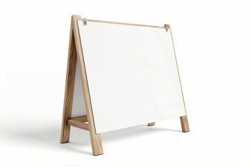 A wooden sign with a white background, mockup