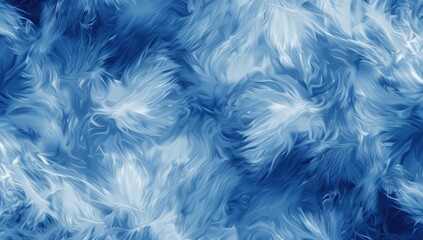 Soft and Fluffy Blue Fur Background