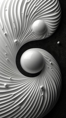 Harmonious Balance of the Universe: An Artistic Representation of Yin Yang Philosophy