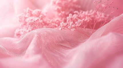 softness and warmth of the pink background, showing its texture and tone generative ai