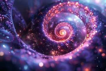 Abstract Cosmic Spiral
