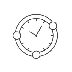 Meal time line outline icon