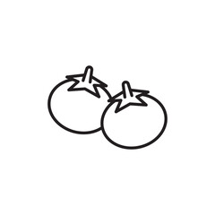 Tomatoes icon design with white background stock illustration