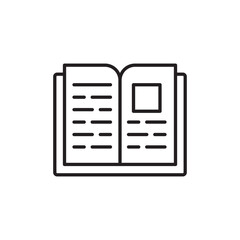 Fototapeta premium Book icon design with white background stock illustration