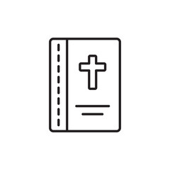 Fototapeta premium Scripture icon design with white background stock illustration