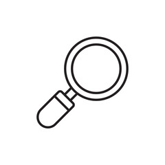 Search icon design with white background stock illustration