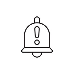 Notification icon design with white background stock illustration