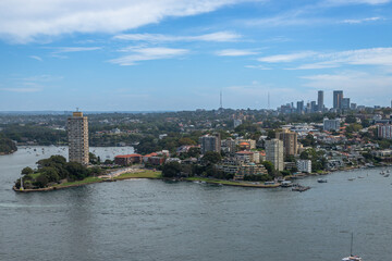 Panoramic Exposure of the Sydney Harbour one of the most famous tourist attractions in Australia...