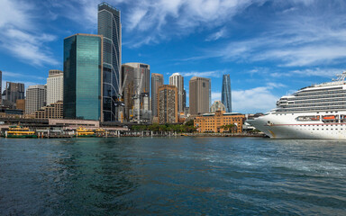 Panoramic Exposure of the Sydney Harbour one of the most famous tourist attractions in Australia...