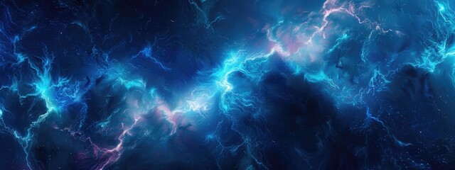 electric texture. colorful lightning on dark sky background. Thunderbolt Background