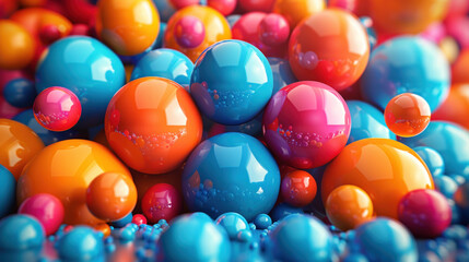 colorful balls inspired by fairy tales