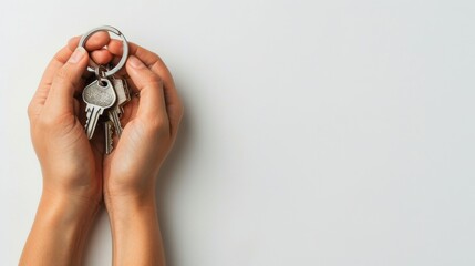 Fototapeta premium Person Holding Bunch of Keys