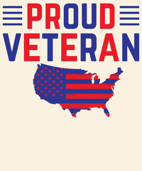Obraz premium Proud veteran Graphic Design