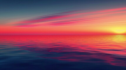 Fototapeta premium Sun Setting Over Ocean