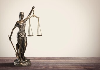 statue of Themis Lady of Justice symbol