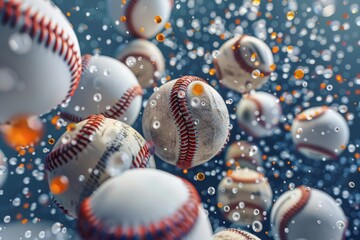 Transforming Sports Balls 3D Illustration Expressing Versatility in Sports