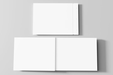 landscape orientation book  mockup