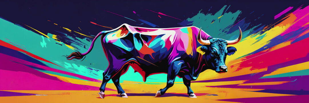The birthday of the Portuguese bullfighting. bullfighting. A raging bull. The bull is on stage. The bullfighter dodges the bull