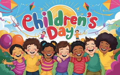 Children’s day with happy kids celebration background Generative AI - Powered by Adobe