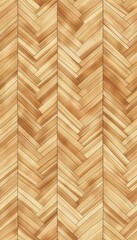 A beautiful blond oak seamless herringbone hardwood flooring pattern where all the individual planks are the exact same length and together form a perfect seamless pattern, generated with ai