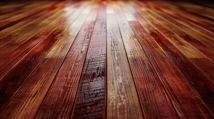 A brown wood look floor that has the texture of wood, in the style of high resolution, symmetry and...