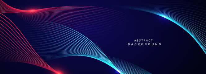 Abstract background with flowing particles. Dynamic waves. vector illustration.
