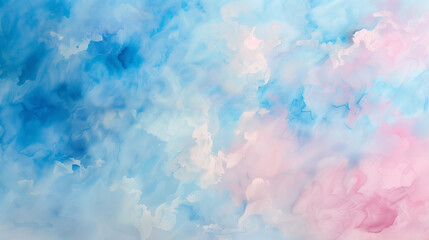 Pastel Blue and Pink Clouds in the Sky