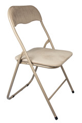 folding chair isolated on white with clipping path
