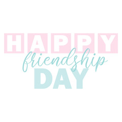 Delicate lettering for Friendship Day