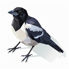 Colorful Bird Species Illustration on White Background for Nature Lovers Generative AI