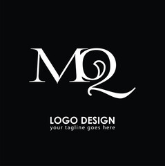 MQ MQ Logo Design, Creative Minimal Letter MQ MQ Monogram