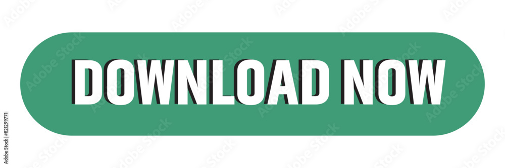 Poster download button isolated web element for application or websites. button for buy or download.
